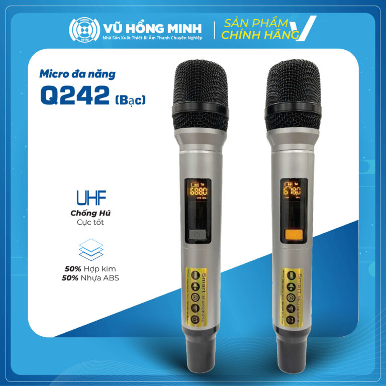Micro Không Dây Đa Năng Model: Q242 (màu bạc)