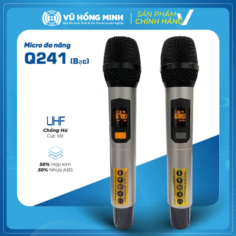 Micro Không Dây Đa Năng Model: Q241 (màu bạc)