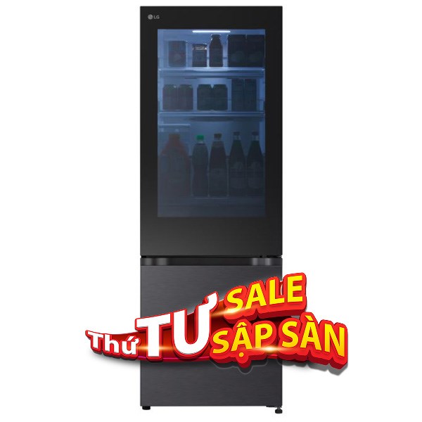 Tủ lạnh LG Inverter 340 lít InstaView LBB33BLMAI