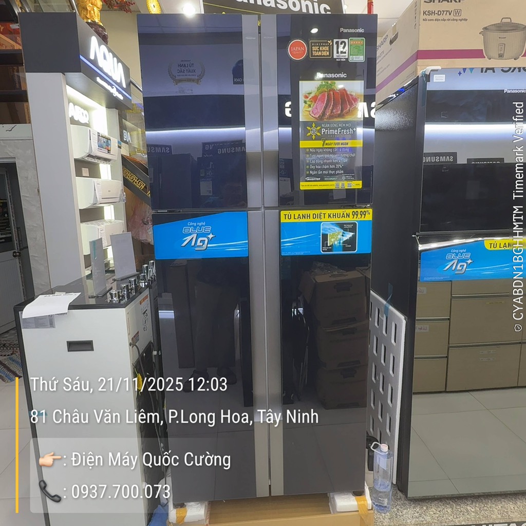 Tủ lạnh Panasonic Inverter 550 lít Multi Door NR-DZ601VGKV