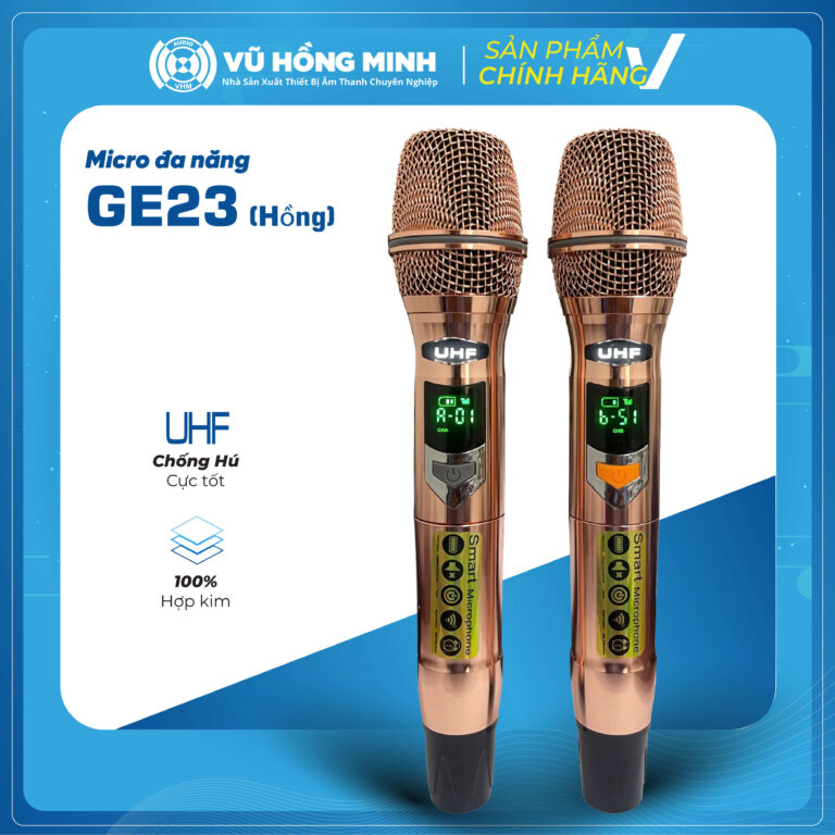 Micro Không Dây Đa Năng Model: GE23 (màu hồng)