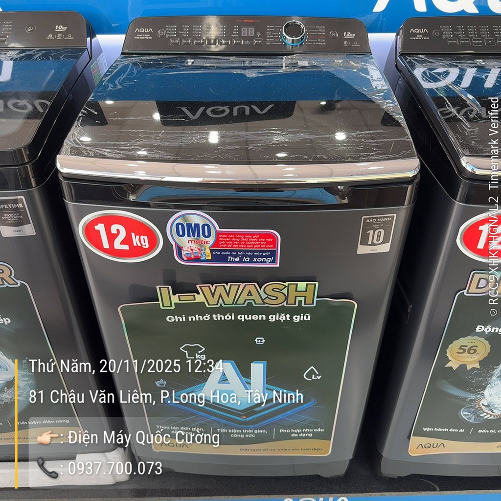 Máy giặt Aqua 12 kg AQW-FR120HT BK / Dây curoa