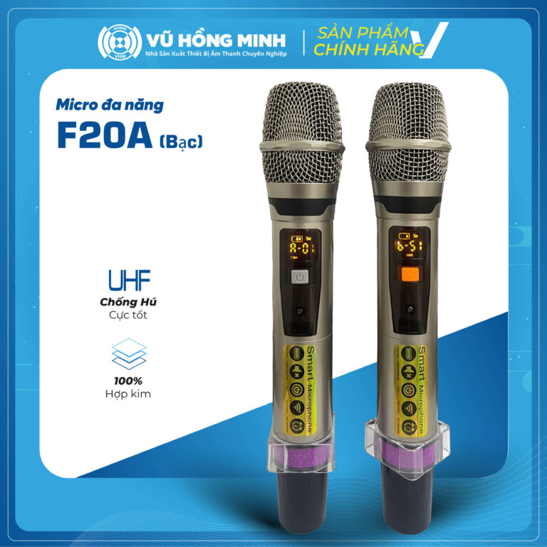 Micro Không Dây Đa Năng Model: F20A (màu bạc)