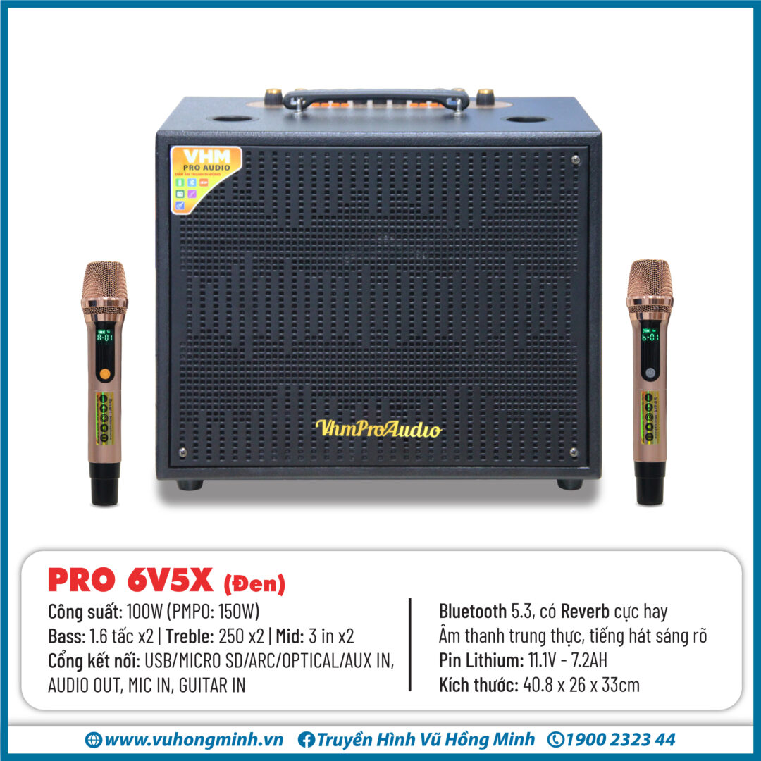 Loa karaoke xách tay VHM 6V5X