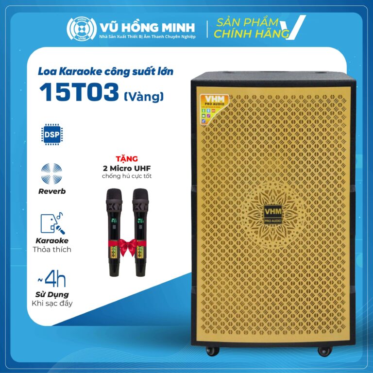 Loa Karaoke Di Động Model: 15T03 VHM