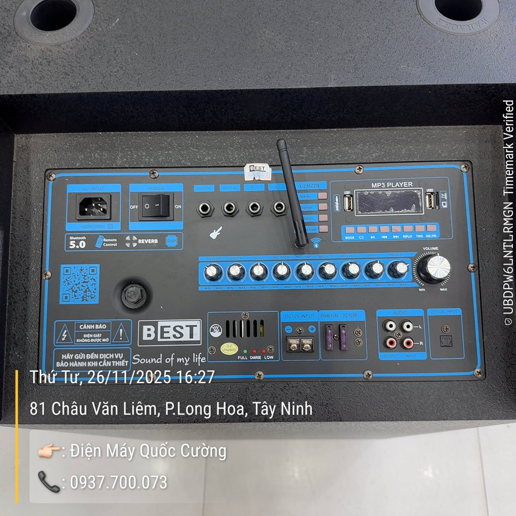 Loa kéo karaoke BEST 6930 Bass 50cm 1000W
