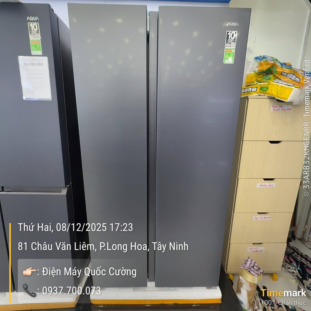 Tủ Lạnh Aqua Inverter 569 Lít AQR-S633XA(SL)