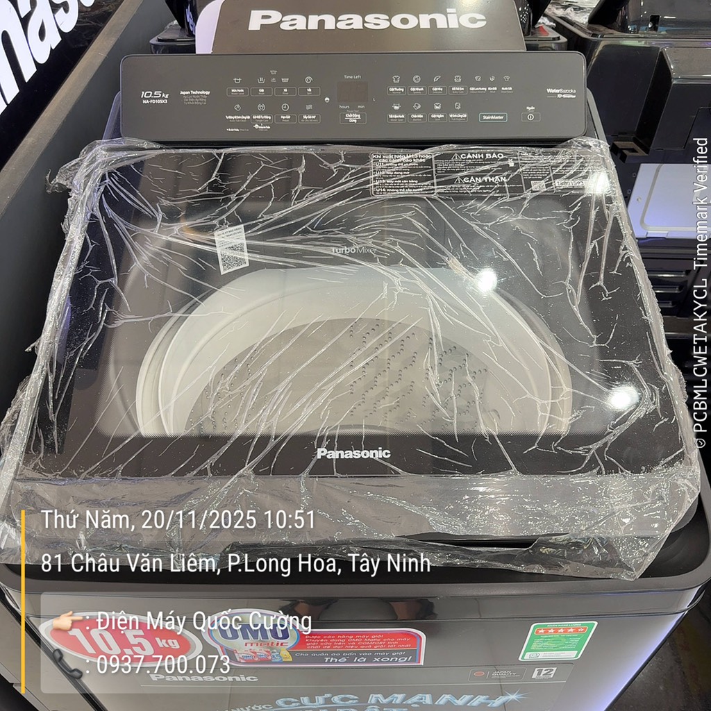 Máy Giặt Panasonic Inverter 10.5 Kg NA-FD105X3BV