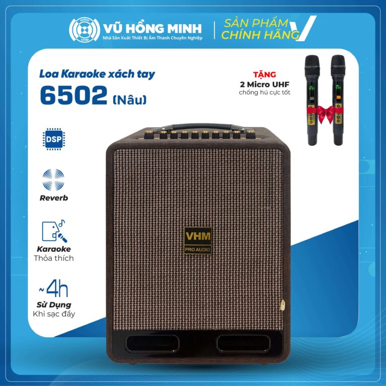 Loa Karaoke Xách Tay VHM Model: 6502
