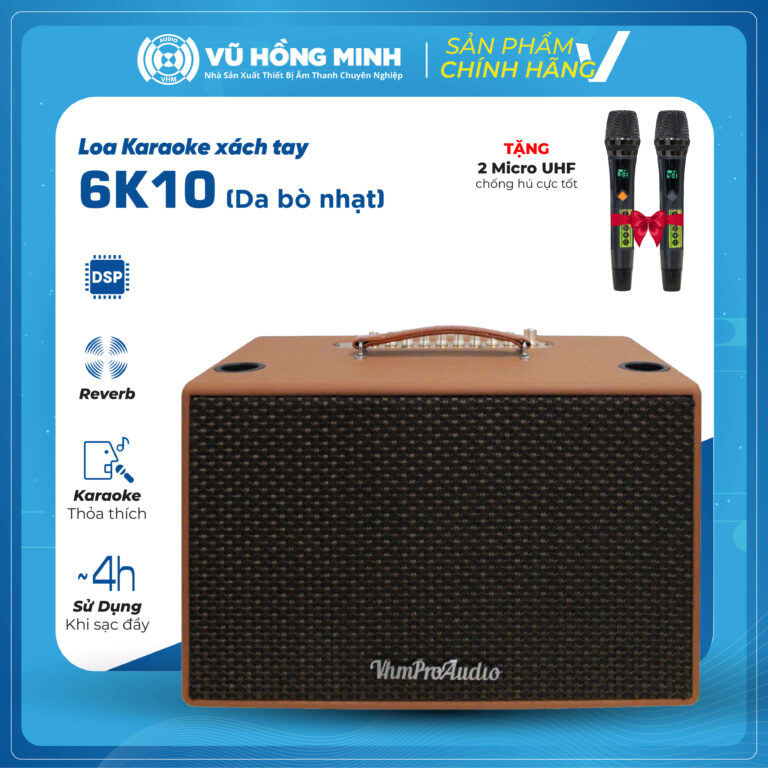 Loa Karaoke Xách Tay VHM Model: 6K10