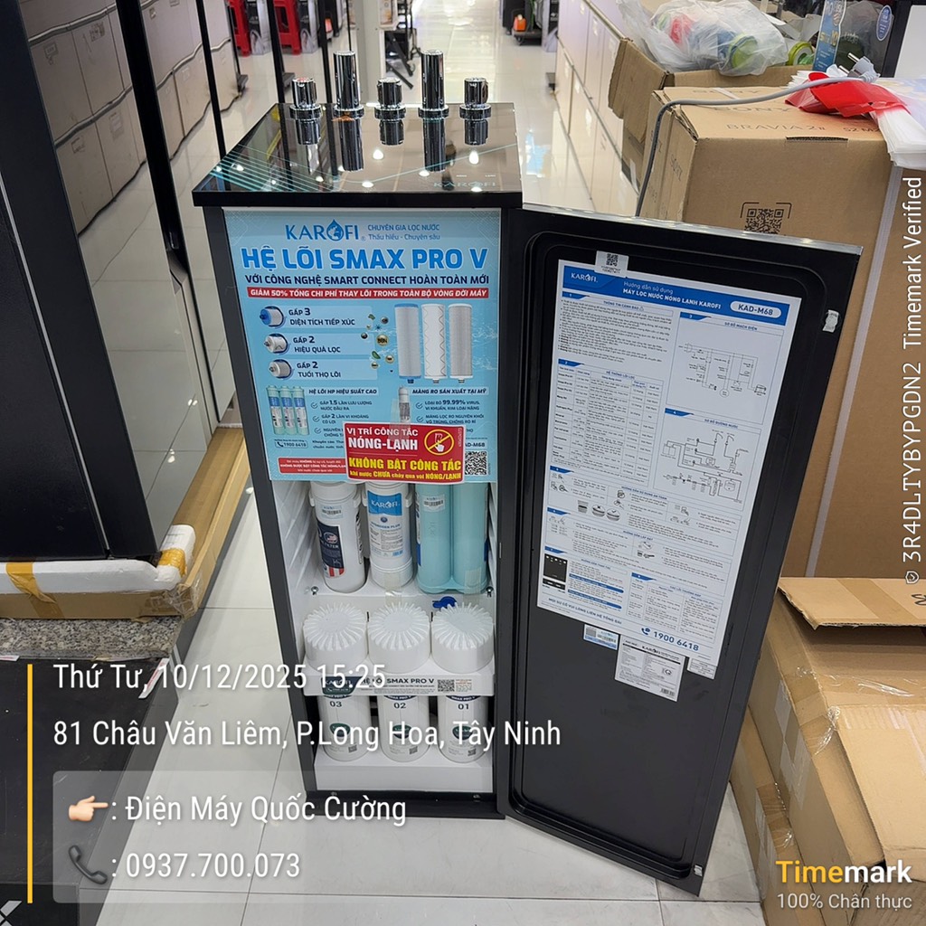 Máy lọc nước nóng lạnh Karofi KAD-M68 / 11 Lõi / Block lạnh / Bảo hành 3 năm