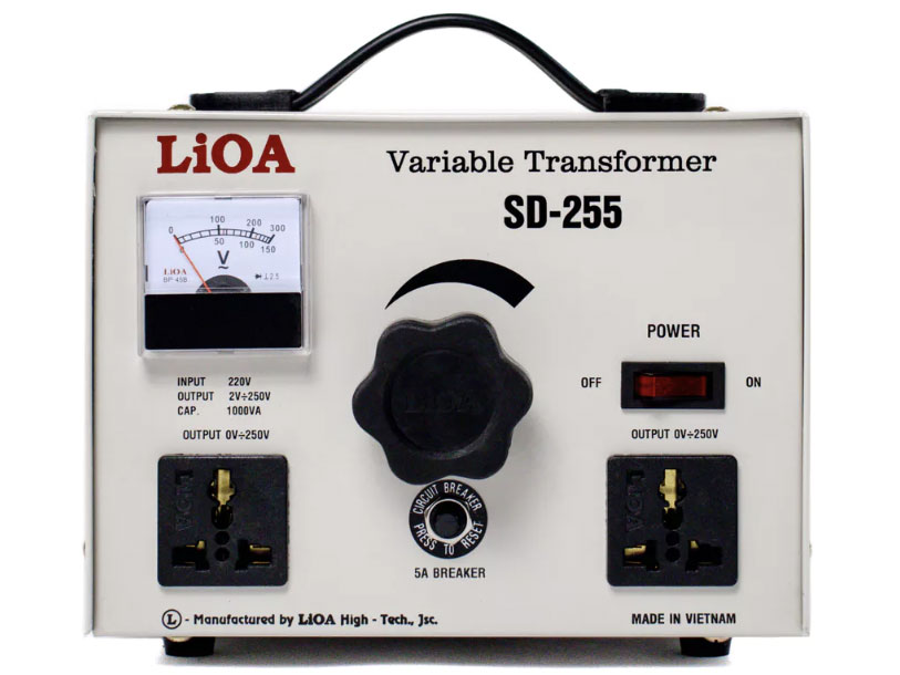 Biến áp vô cấp Lioa SD 255 - ảnh sản phẩm