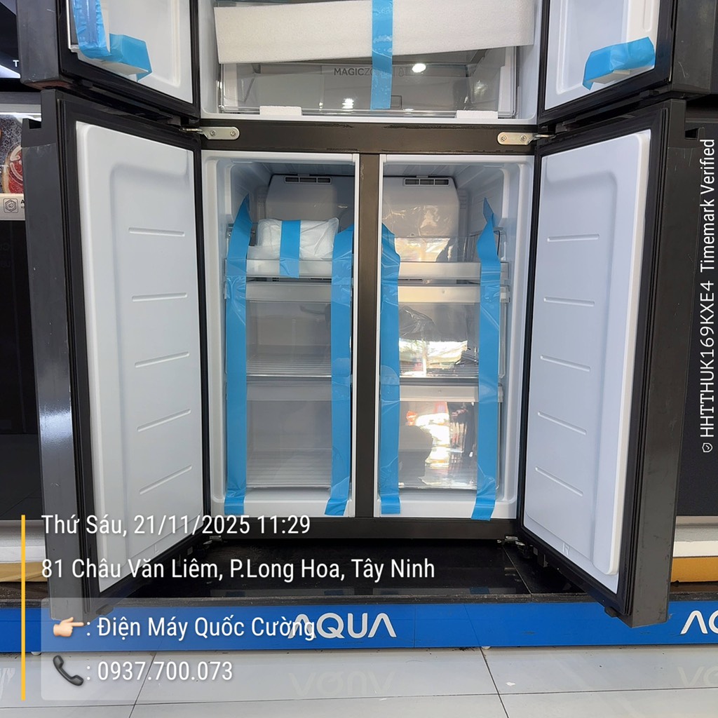 Tủ Lạnh Aqua Inverter 410 Lít AQR-M466XA(GB)