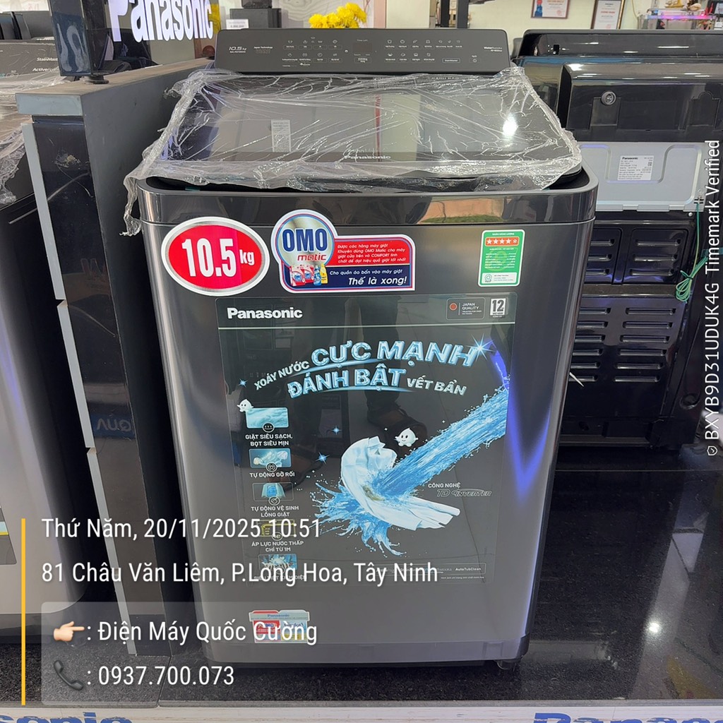 Máy Giặt Panasonic Inverter 10.5 Kg NA-FD105X3BV