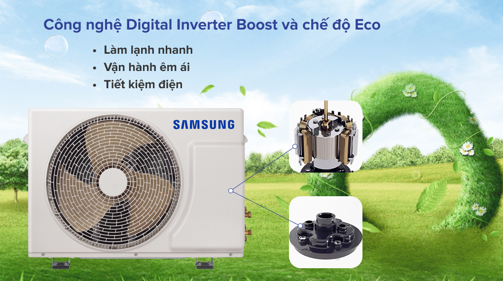 Điều hòa 1 chiều inverter Samsung Wind-Free AR13CYHAAWKNSV 12.000 BTU - ảnh minh họa