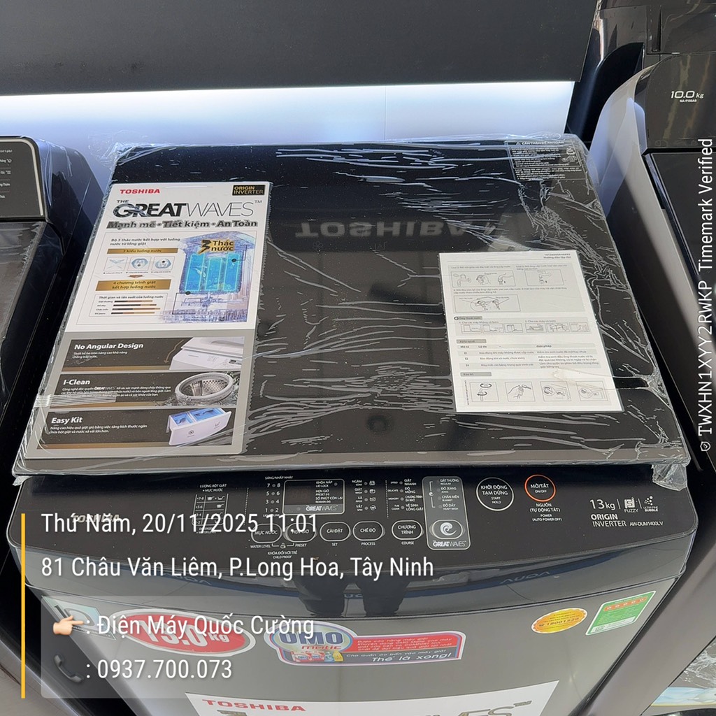 Máy Giặt Toshiba Inverter 13 Kg AW-DUM1400LV (MK)