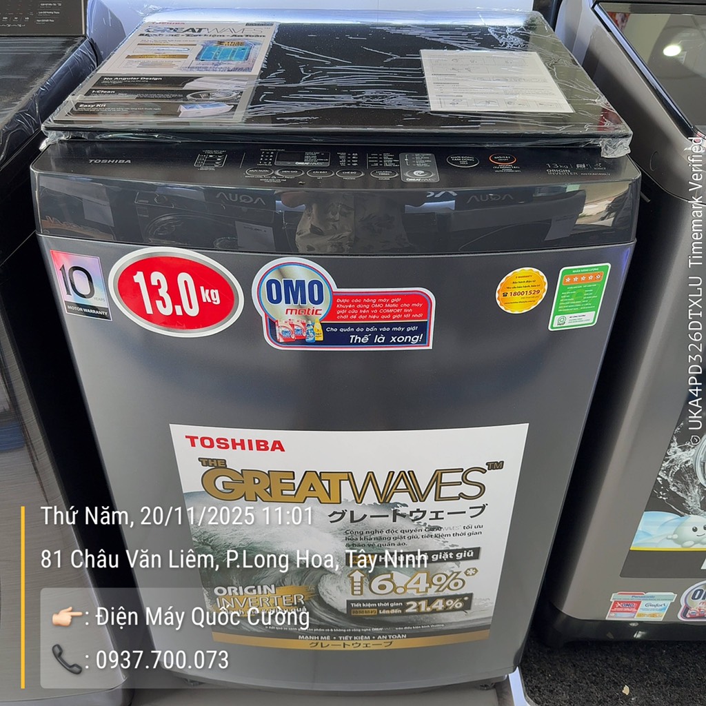 Máy Giặt Toshiba Inverter 13 Kg AW-DUM1400LV (MK)