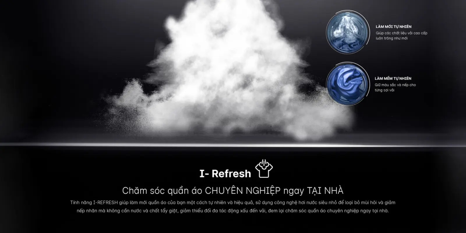 Chế độ I-Refresh trên máy giặt sấy AQUA AQD-DH1300H.PS