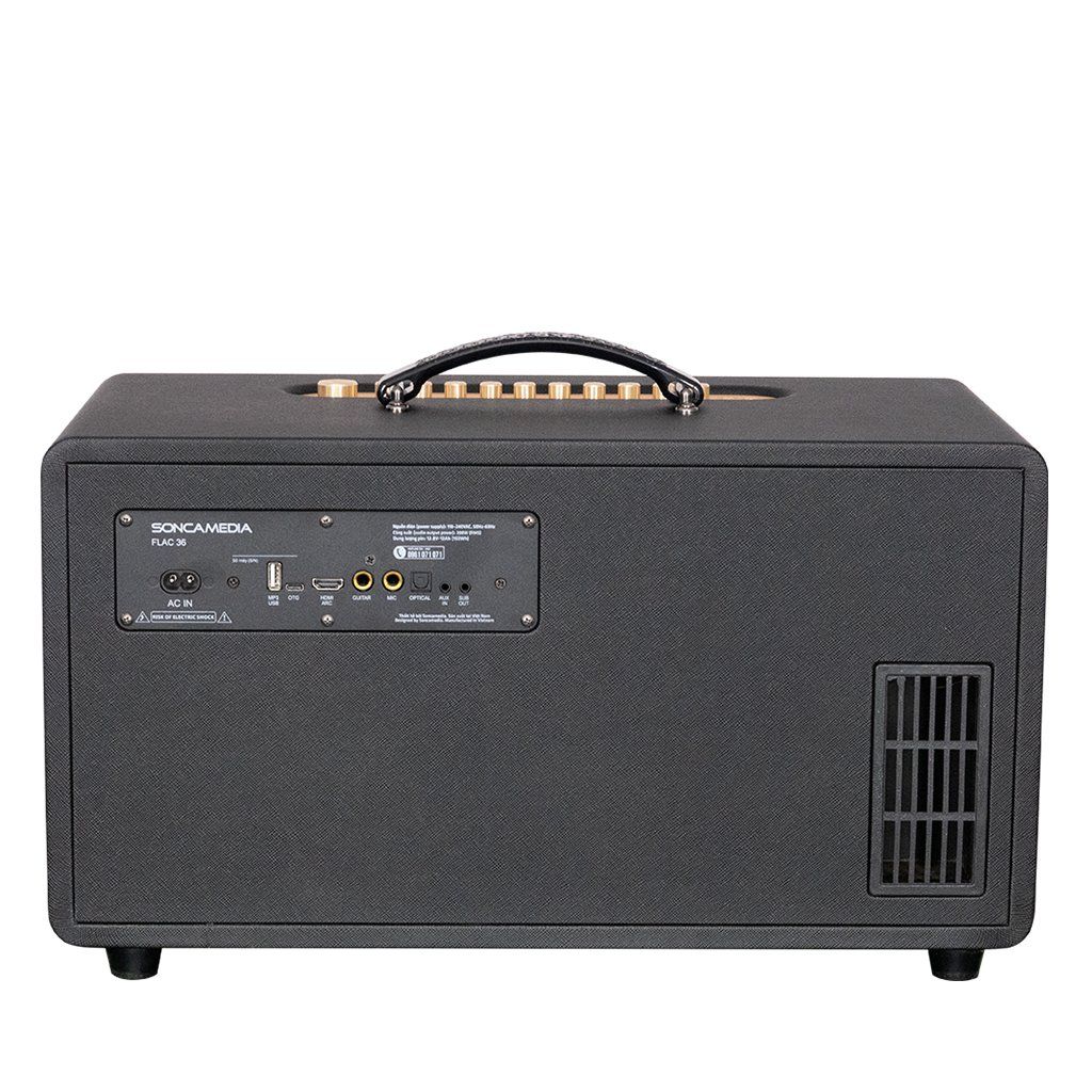 Loa karaoke xách tay SONCAMEDIA Flac 36 Ver2 / Bass 20cm / 200W
