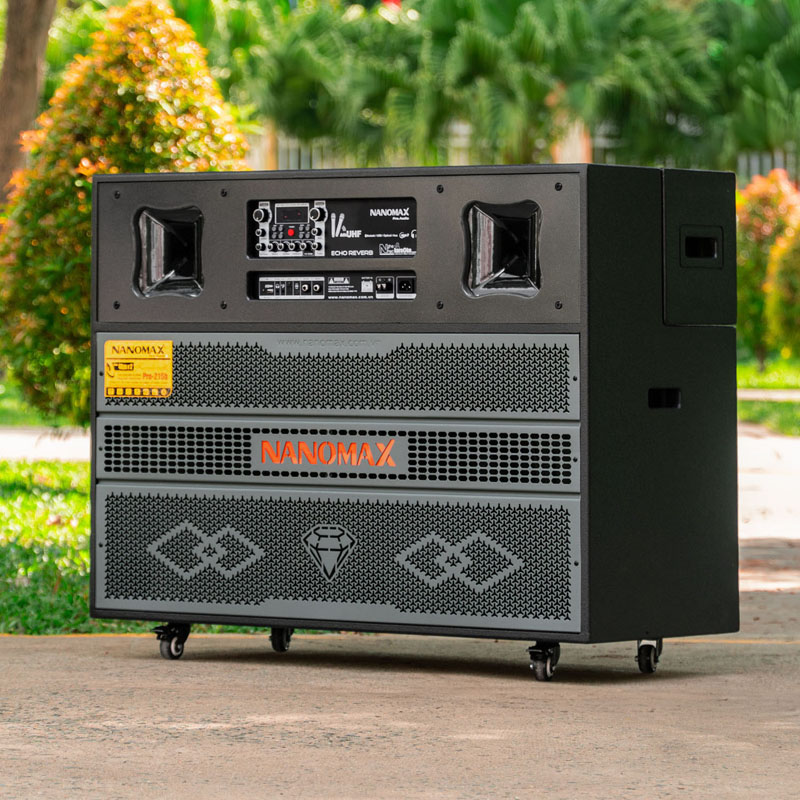Loa Kéo Bình & Điện Nanomax Pro-215B Bass Đôi 40cm 2200w