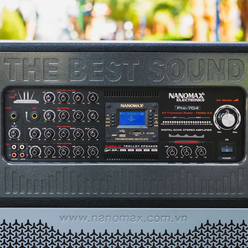 Loa Kéo Điện Nanomax Pro-704 Bass Đôi 50cm 3600w