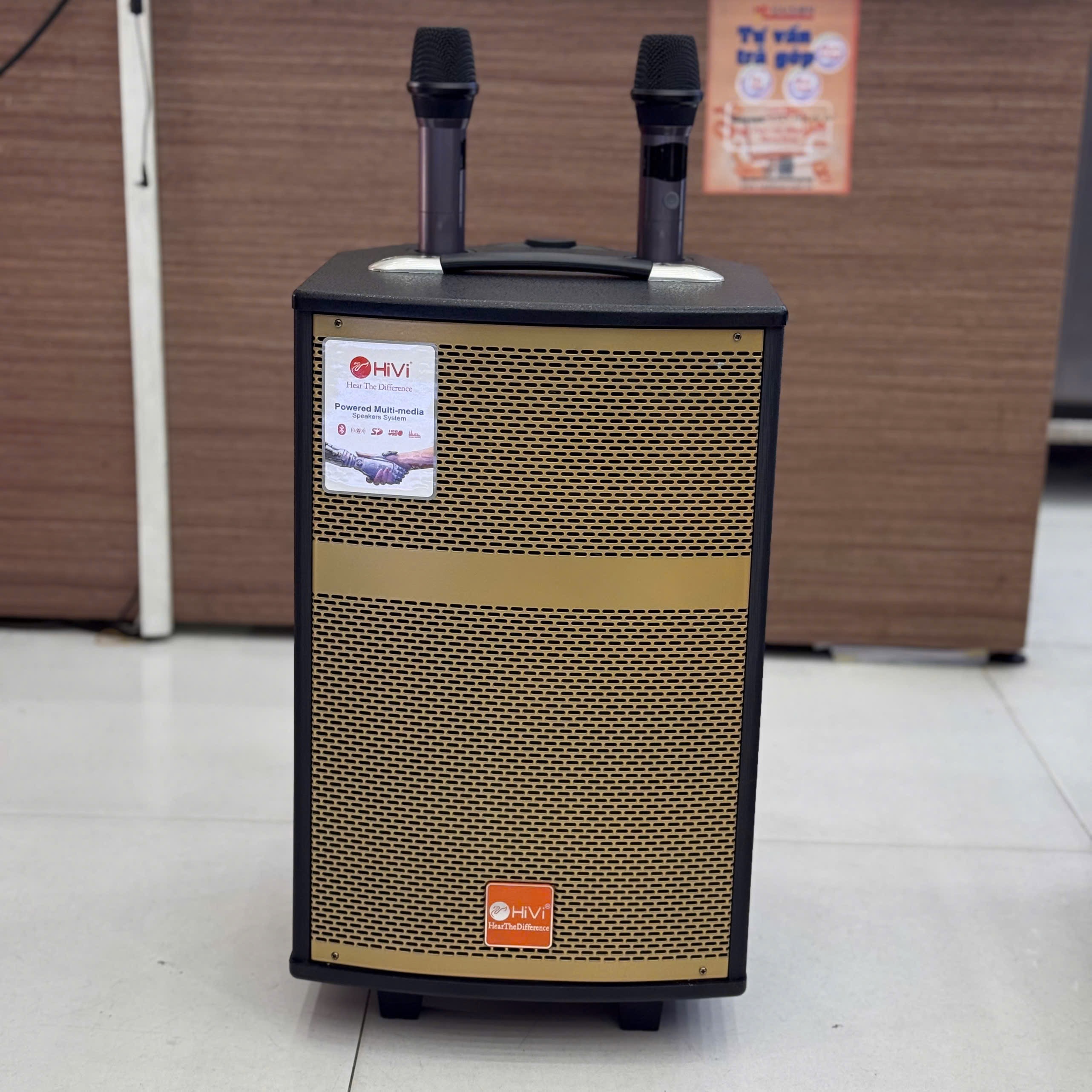 Loa karaoke kéo HIVI 3102 Bass 25cm 180W