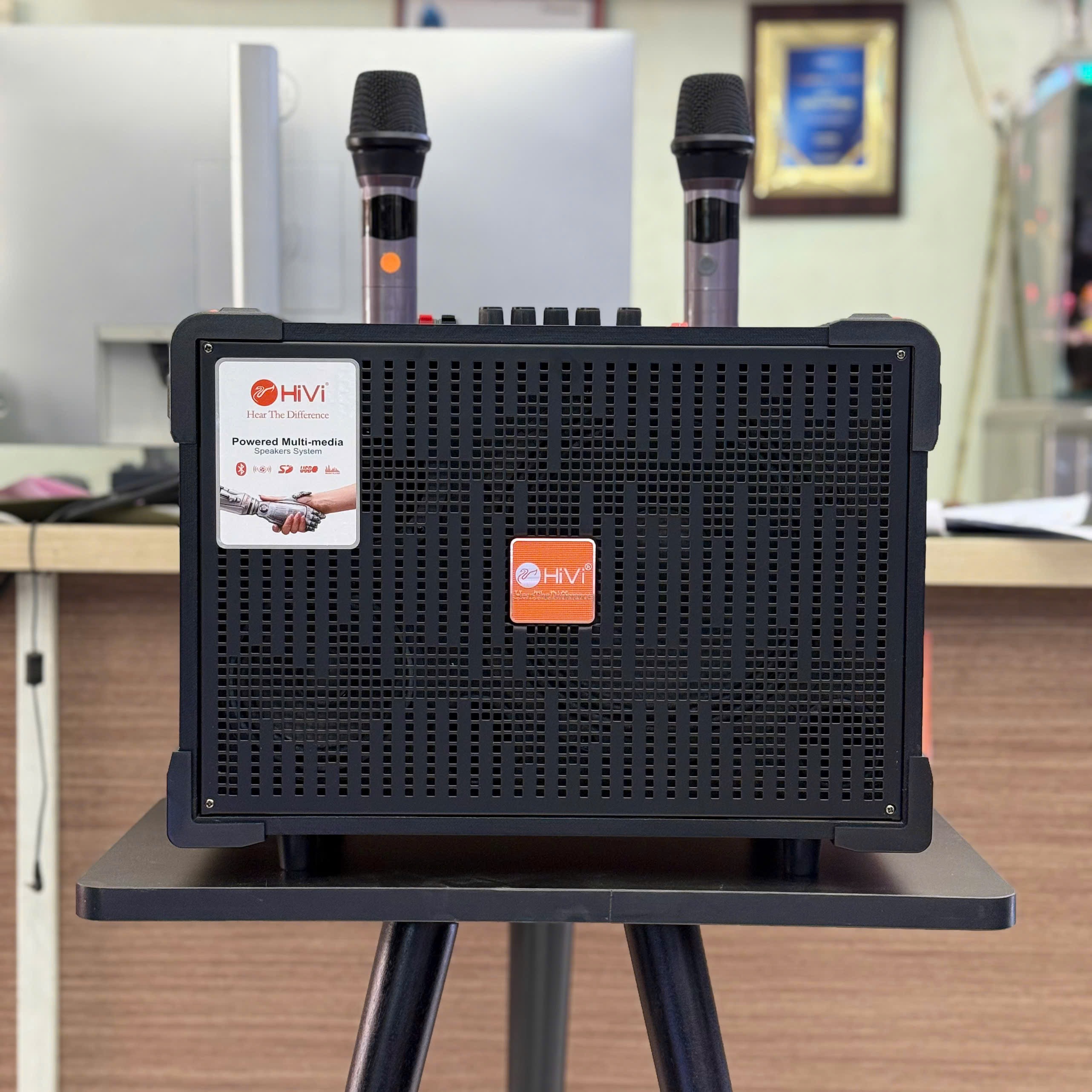 Loa karaoke xách tay HIVI 0888 Bass 20cm 180W