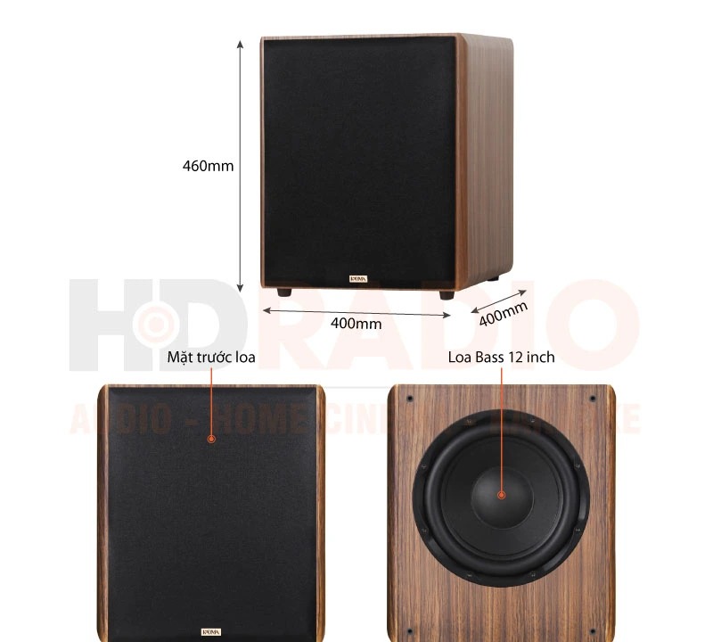 Loa sub Kadma SU30 (Bass 30cm 500W Độ nhạy 86dB - thiết kế