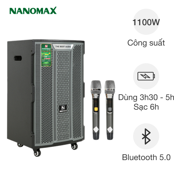 Loa kéo karaoke Nanomax X-2000 1100W