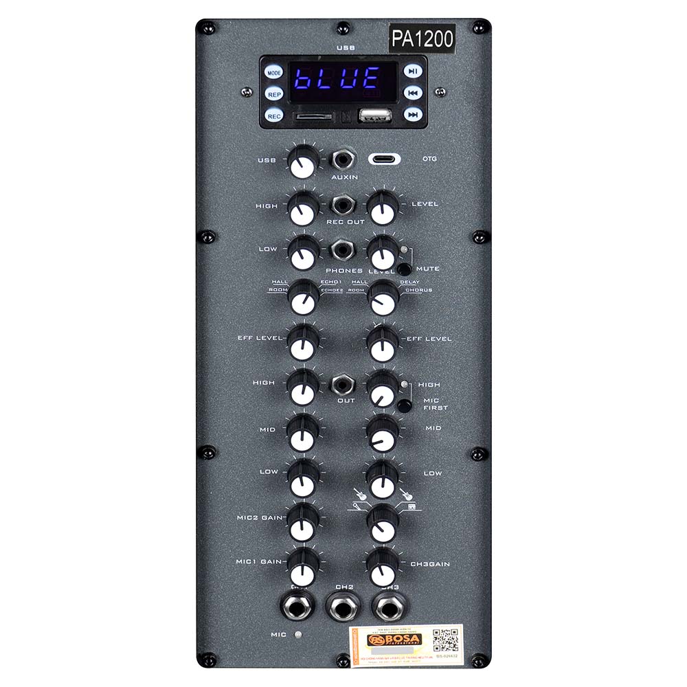 Loa kéo di động bosa PA1200 (Bass 3 tấc)