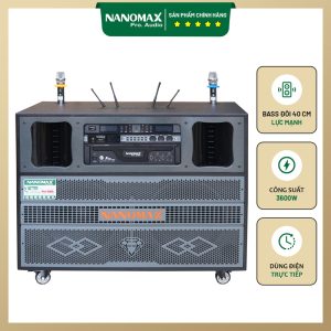 Loa Kéo Điện Nanomax Pro-909i Bass Đôi 40cm 3600w