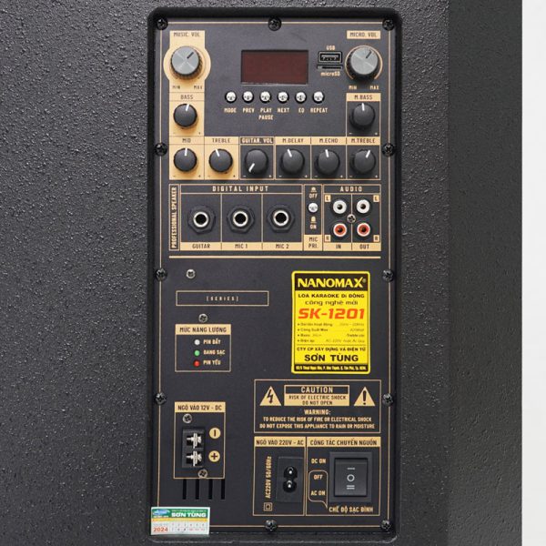 Loa Kéo Nanomax SK-1201 Bass 30cm 420w Karaoke Bluetooth