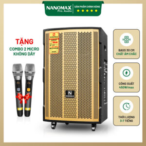 Loa Kéo Nanomax SK-12F8 Bass 30cm 450w Karaoke Bluetooth