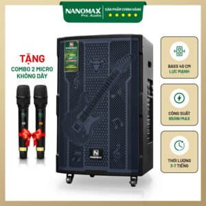 Loa Kéo Nanomax SK-16Q2 Bass 40cm 650w Karaoke Bluetooth