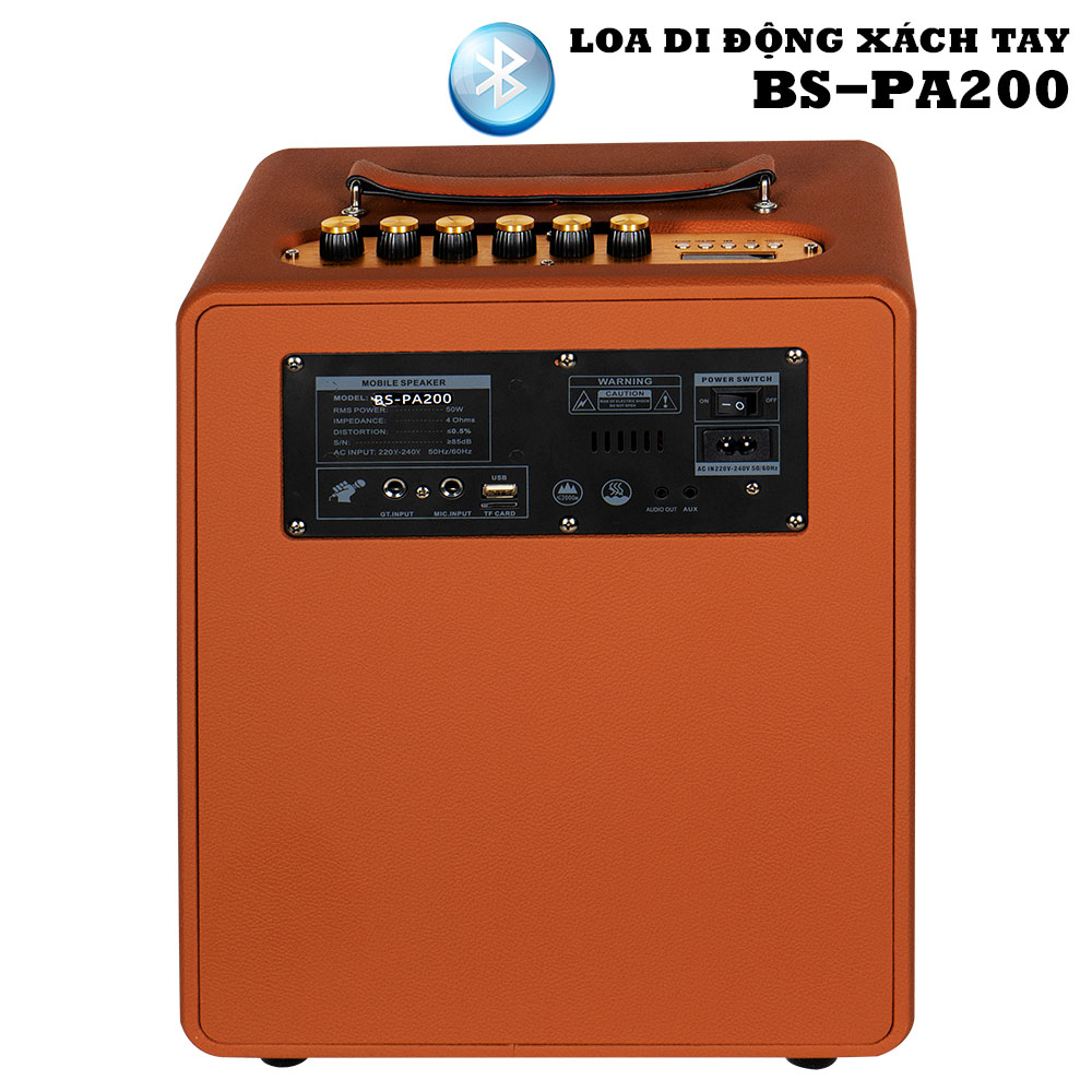 LOA DI ĐỘNG XÁCH TAY BOSA BS-PA200 CAM