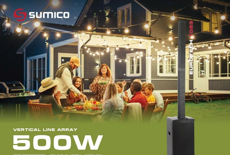 Loa cột Sumico Eurotech 1083 500W XLR / 6.3mm - thiết kế