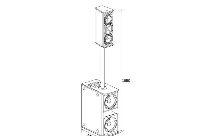 Loa cột Sumico Eurotech 2825 800W Bluetooth 5.3 - tổng quan