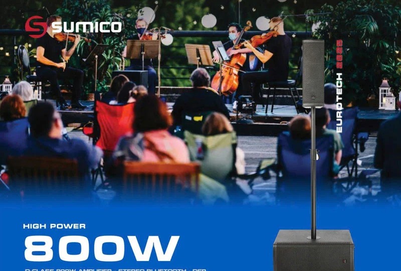 Loa cột Sumico Eurotech 2825 800W Bluetooth 5.3 - kết nối