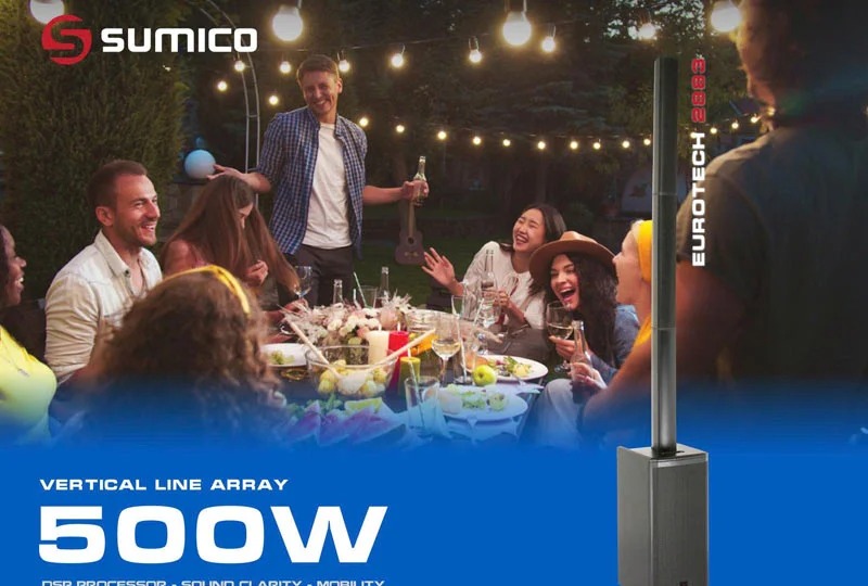 Loa cột Sumico Eurotech 2883 công suất 500W XLR / 6.3mm - thiết kế