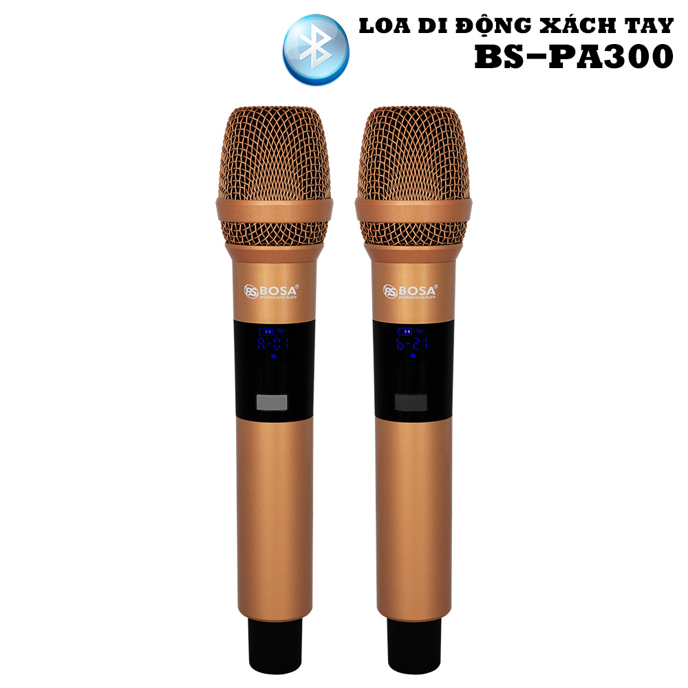 LOA DI ĐỘNG XÁCH TAY BOSA BS-PA300 ĐEN