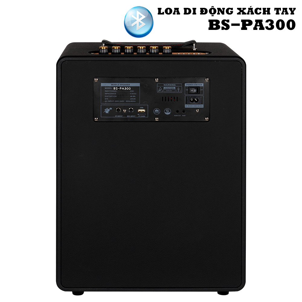 LOA DI ĐỘNG XÁCH TAY BOSA BS-PA300 ĐEN