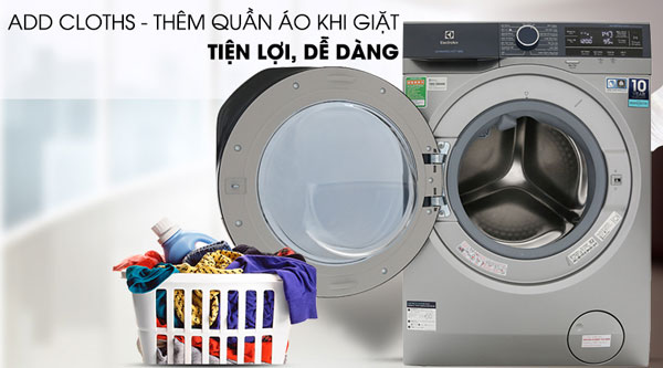 Thêm quần áo khi đang giặt trên Electrolux EWF9523ADSA