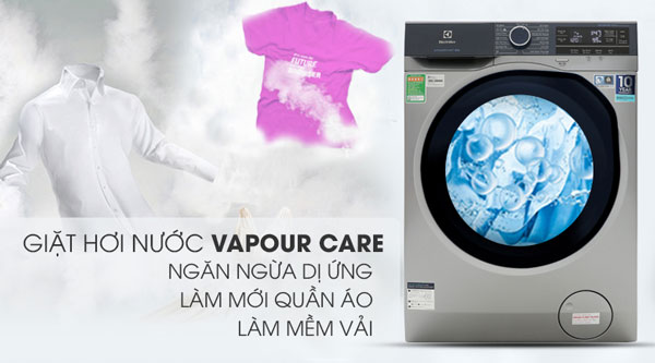 Công nghệ giặt hơi nước Vapour Care của Electrolux EWF9523ADSA
