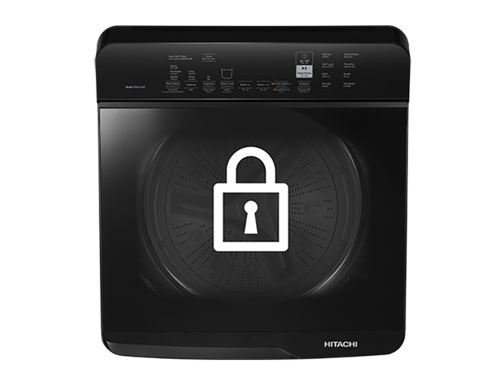 Tính năng khóa trẻ em trên Hitachi LTL-H0MVW0T