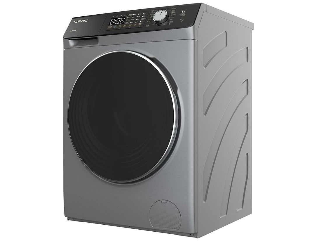 Máy giặt Hitachi BD-954HVOS nhìn nghiêng bên trái