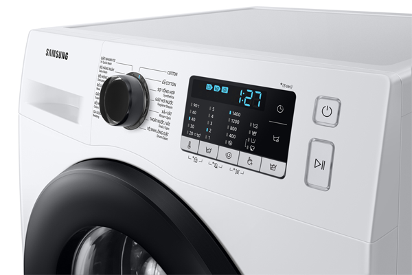 Bảng điều khiển núm vặn có màn hình hiển thị của Samsung WW10TA046AE/SV