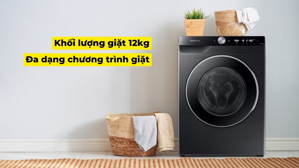 Khối lượng giặt 12 kg của Samsung WW12CG604DLBSV