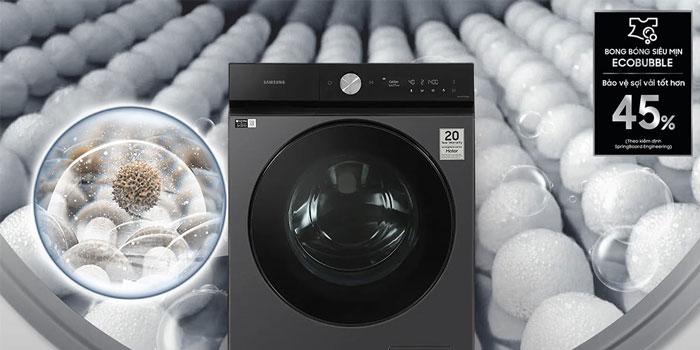 Khối lượng giặt 14 kg của Samsung WW14BB944DGBSV
