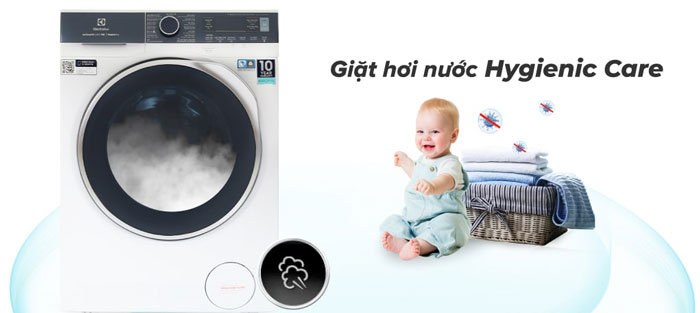 Công nghệ giặt hơi nước HygienicCare của Electrolux EWW1123P5WC