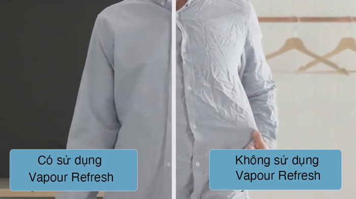 Chương trình Vapour Refresh làm mới quần áo của Electrolux EWW1142Q7WB